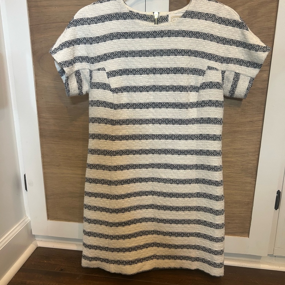 Sail to Sable Striped Short Sleeve Dress